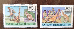 ANTIGUA BARBUDA Kangourou, Kangourous, Marsupiaux. Jamborée, Yvert N°1016+18 ** MNH - Autres & Non Classés