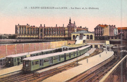 FRANCE - 78 - St-Germain-en-Laye - La Gare Et Le Château - Train - Carte Postale Ancienne - St. Germain En Laye