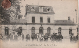 44 - Carte Postale Ancienne De ANCENIS   La Cour De La Gare - Ancenis