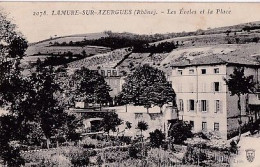 LAMURE SUR AZERGUES                   LES ECOLES ET LA PLACE - Lamure Sur Azergues