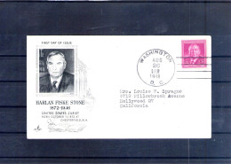 Etats Unis. Enveloppe Fdc. Harlan Fiske Stone. 1948 - 1941-1950