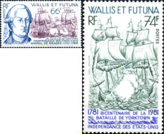 256584 MNH WALLIS Y FUTUNA 1981 BICENTENARIO DE LA BATALLA DE YORKTOWN - Oblitérés