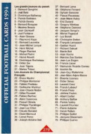 Checklist 1 & Checklist 2 Panini Official Football Cards 1994 - Trading Cards