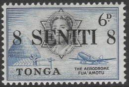 Tonga. 1967 New Currency Surcharges. 8s On 6d MH. SG 192 - Tonga (...-1970)