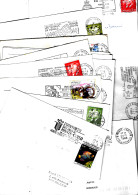 Lot De 100 Enveloppes De MONACO Avec Flammes Du Type SECAP Illustrées Ou Non - Marcophilie