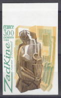 FRANCE : 1980 - ZADKINE N° 2074 NON DENTELE NEUF ** LUXE SANS CHARNIERE - 1971-1980