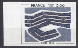 FRANCE : 1980 - RAOUL UBAC N° 2075 NON DENTELE NEUF ** LUXE SANS CHARNIERE - 1971-1980