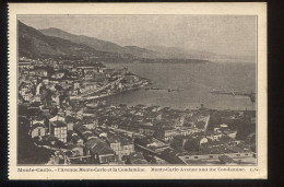 CPA Non écrite Monaco MONTE CARLO L'Avenue Monte-Carlo Et La Condamine ( Issue De Carnet ) - La Condamine