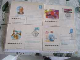 Lot De 16 Enveloppes Entiers Postaux Decorées De Russie Set Of 16 Full Cover Decored From Russia - Verzamelingen