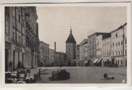 C6364) WELS - OÖ - Samenhandlung August AUINGER - Tolle Alte AK Mit Hund Liegend Am Platz Und Altem AUTO 1930 - Wels