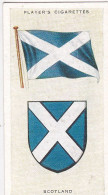 SCOTLAND - National Flags & Arms 1936 - Players Cigarette Card - Original - Player's