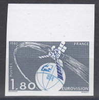 FRANCE : 1980 - EUROVISION N° 2073 NON DENTELE NEUF ** LUXE SANS CHARNIERE - 1971-1980