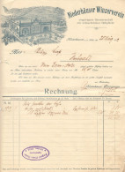 NIEDERHAUSEN Nahe Rechnung 1912 Deko " Niederhäuser Winzerverein " - Alimentos