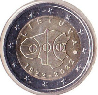 2 Euros Commémoratif Lituanie 2022 - Lituanie