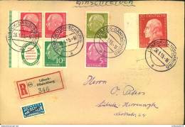 1955, Einschreiben Mit Zusammendrucken Ab "LÜBECK-DÄNISCHBURG" - Briefe U. Dokumente