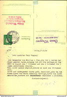 1960, Doppelkarte 10 Pfg. Heuss Madaillon, Beide Teile Bedarfsgebraucht Ab BERLIN SW 11, Zurück Ab Bad Bertrich - Postkarten - Gebraucht