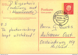 1960, 10 Und 20 Pfg. Heuss Medaillon Doppelkarten Mit Schmalem Lumogezudruck, Gebraucht - Otros & Sin Clasificación