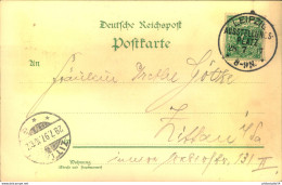 1897, "LEIPZIG AUSSTELLUNGSPLATZ", Auf Dekorativer, Offizieller Sonderkarte - Briefe U. Dokumente