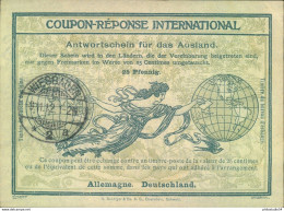 1912, Internationaler Antwortschein (IAS 1) Gestempelt WIESBADEN - Other & Unclassified