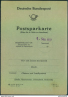 1966, Postsparkarte Mit 3 Wertem Brandenburger Tir Miz L1"NUN SPARE WEITER" - Covers & Documents