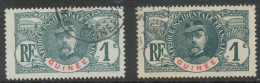 DAHOMEY 1906 Louis Faidherbe (1818-1889), General 1 C Graugrün/rot Gestempelt 2x - Used Stamps