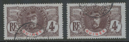 DAHOMEY 1906 Louis Faidherbe (1818-1889) General 4 C Lilabraun/rot 2x Gestempelt - Used Stamps