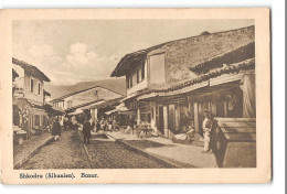 CPA Albanie Shkodra Scutari Le Bazar - Albanien