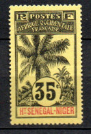 Col33 Colonie Haut Sénégal & Niger N° 10 Neuf X MH Cote : 9,00€ - Neufs