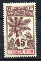 Col33 Colonie Haut Sénégal & Niger N° 12 Neuf X MH Cote : 17,00€ - Neufs