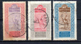 Col33 Colonie Haut Sénégal & Niger N° 27 à 29 Oblitéré Cote : 7,50€ - Used Stamps
