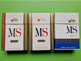 Lot 3 Anciens PAQUETS De CIGARETTES Vide - MS - Vers 1980 - Porta Sigarette (vuoti)