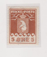 GREENLAND 1915 5 O  Nice  Parcel Stamp Used - Pacchi Postali