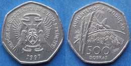 SAINT THOMAS & PRINCE ISLAND - 500 Dobras 1997 "monkey In Trees" KM# 89 Democratic Republic (1975) - Edelweiss Coins - Sao Tome En Principe