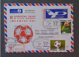 ARGENTINA 1978 ARGENTINE FDC POLSKA POLOGNE SET SUR ENTIER   FOOTBALL FUSSBALL SOCCER CALCIO VOETBAL FOOT FUTEBOL FUTBOL - 1978 – Argentine