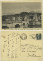 TORINO - TRAM SUL PONTE VITT. EMANUELE I E GRAN MADRE DI DIO 1941 - Bruggen