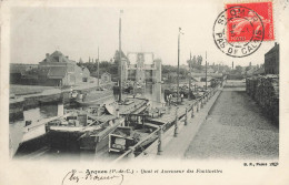 Arques * 1908 * Quai Et Ascenseur Des Fontinettes * Péniches Batellerie Barge Chaland Péniche - Arques