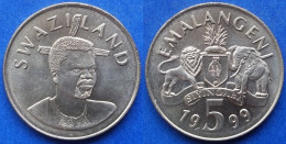 SWAZILAND - 5 Emalangeni 1999 "national Arms" KM# 47 King Msawati III (1986) - Edelweiss Coins - Swazilandia