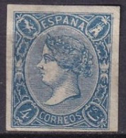 ESPAGNE - 4 C. Bleu De 1865 FAUX - Unused Stamps