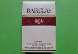 Ancien PAQUET De CIGARETTES Vide - BARCLAY - Vers 1980 - Etuis à Cigarettes Vides