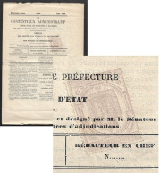 Journaux.  N°7 Sur Feuille Entière "le Contentieux Administratif" De Juin 1869. - Kranten