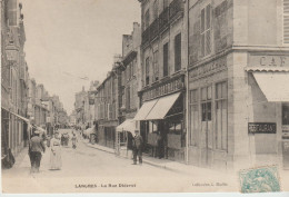 (52) LANGRES. La Rue Diderot (Epicerie Centrale / Café-Restaurant Diderot ) - Langres