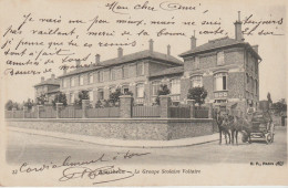 (92) ASNIERES . Le Groupe Scolaire Voltaire (Calèche à 2 Chevaux) - Asnieres Sur Seine