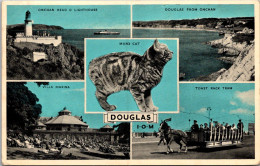 England Isle Of Man Douglas Multi View Showing Onchan Head Lighthouse Villa Marina Toast Rack Team And More 1963 - Ile De Man