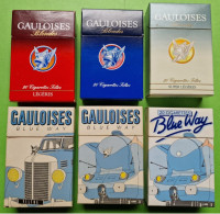 Lot 6 Anciens PAQUETS De CIGARETTES Vide - GAULOISES - Vers 1980 - Zigarettenetuis (leer)