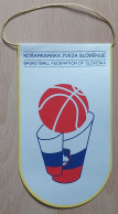 Basketball Federation Of Slovenia Košarkaška Zveza Savez Slovenija PENNANT, SPORTS FLAG ZS 2/12 - Bekleidung, Souvenirs Und Sonstige