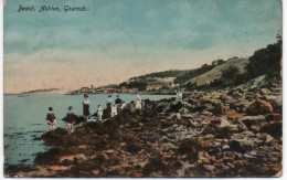 BEACH - ASHTON - GOUROCK - WITH GOOD POSTMARK  - RENFREWSHIRE - SCOTLAND - Renfrewshire