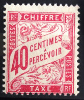 FRANCE                      TAXE 35                      NEUF* - 1859-1959 Nuovi