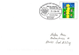 16050) BRD - ▭ Mi USo 20 I Codiert So-⊙ 60281 Frankfurt Vom 25.2.04, Wahl Der Schönsten Briefmarke - Briefomslagen - Gebruikt