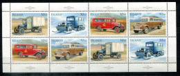 ISLAND 770-773 KB Mnh - Postautos, Postbuses, Car Postaux - ICELAND / ISLANDE - Blokken & Velletjes
