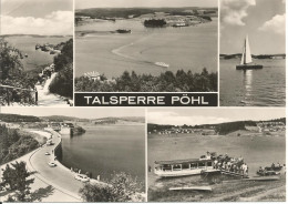 ältere Postkarte Talsperre PÖHL - Poehl